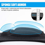 Soudittur Adult Knee Pads for Gardening, Anti-Slip Collision Avoidance Kneepads with Thick EVA Foam, for House Cleaning, Construction Work, Volleyball, Football Dance Knee Sleeve, 1 Pair (Black)
