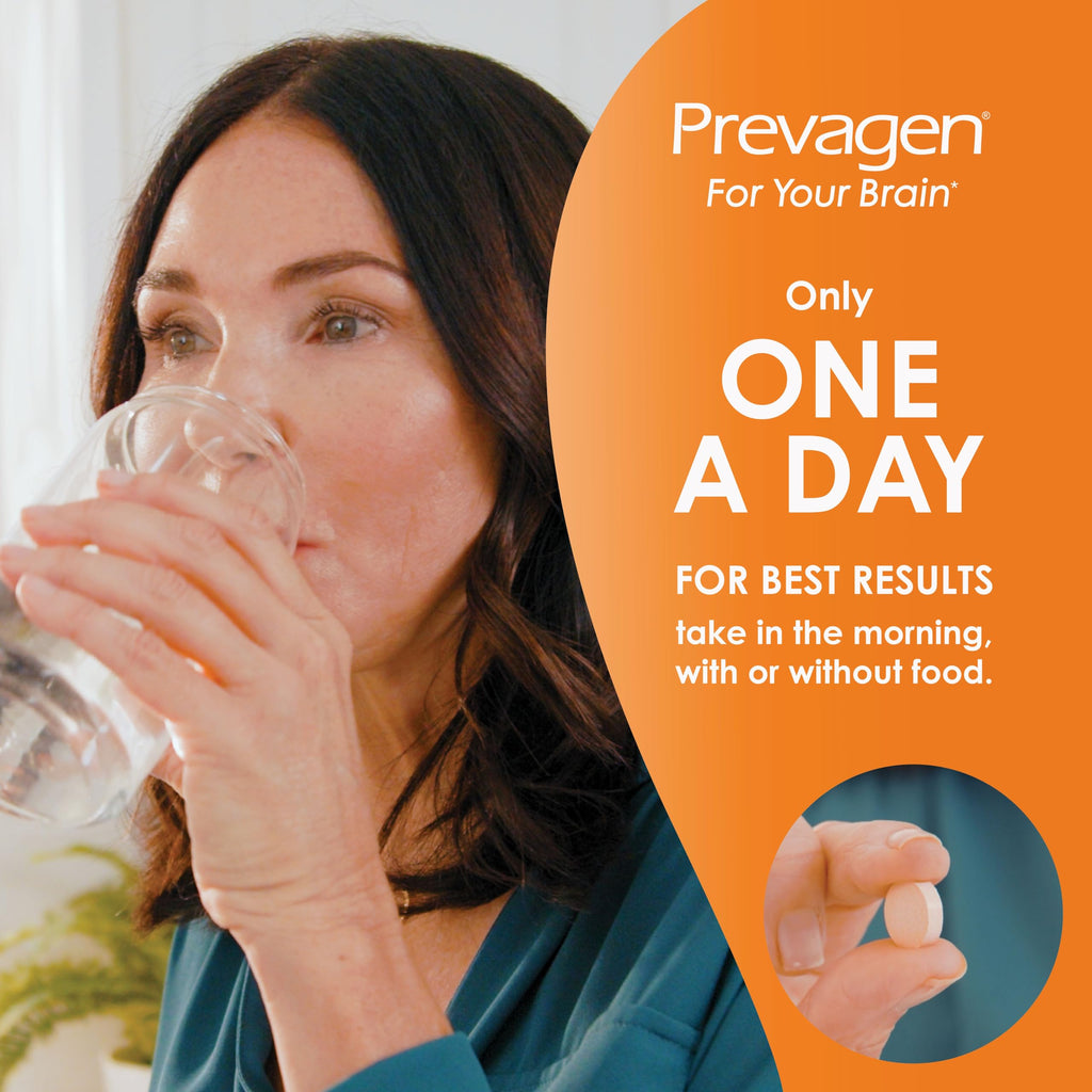 Prevagen Regular Strength Orange Chewables - 60 Tablets (2 Month Supply) | Formulated for Your Brain | 10mg of Apoaequorin Plus Vitamin D3 with 7-Day Pill Minder