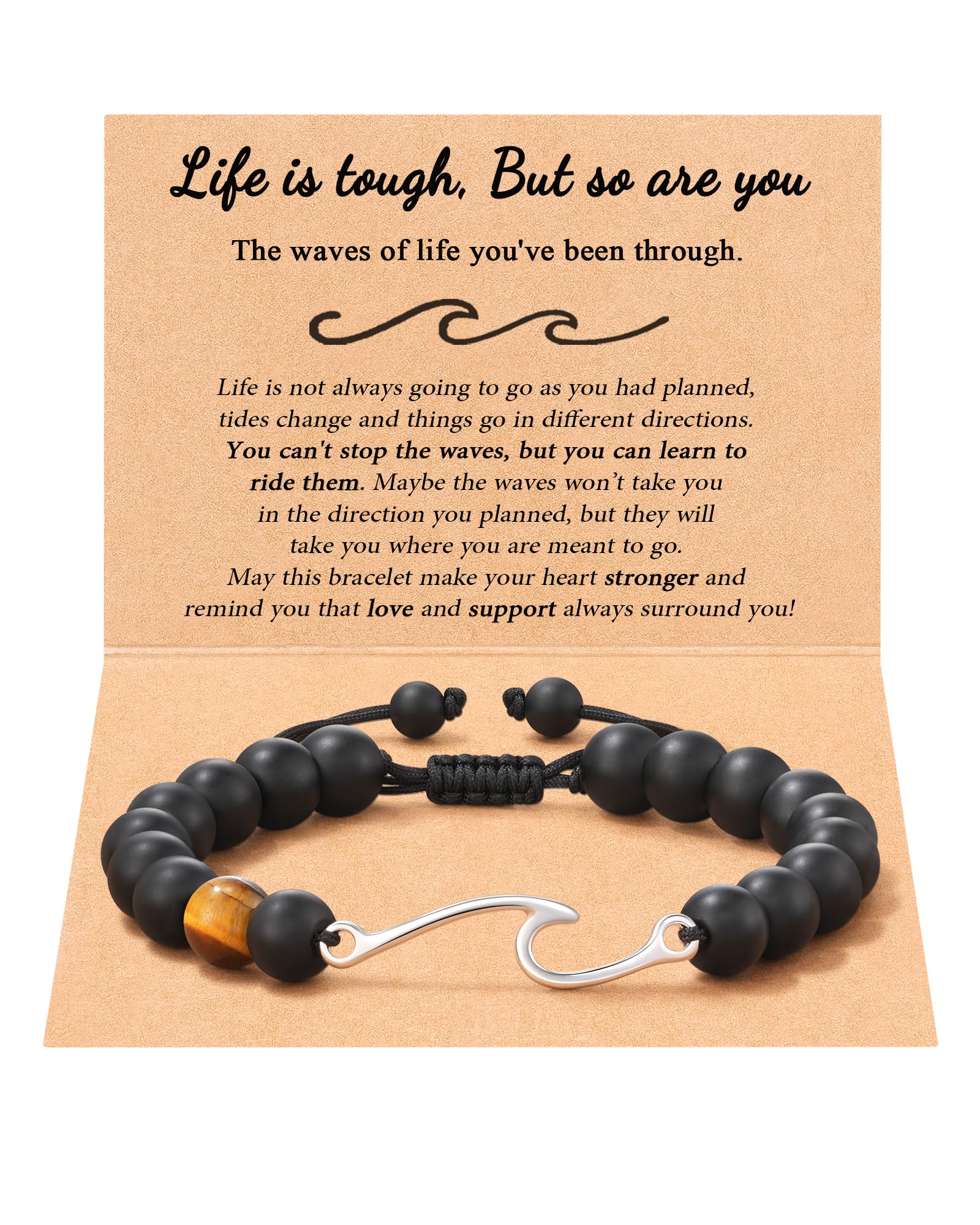 Tarsus Inspirational Bracelets for Men Gifts Encouragement Sobriety Greif