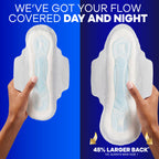 Always Maxi Overnight Pads with Wings for Women, Size 4, Overnight Absorbency, Unscented, 33 Count
