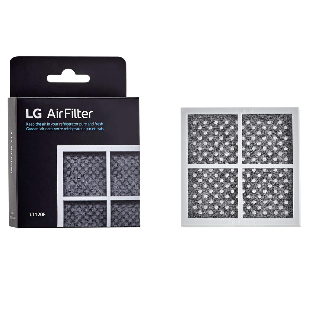 LG LT700P- 6 Month / 200 Gallon Capacity Replacement Refrigerator Water Filter, White, Single & LT120F - 6 Month Replacement Refrigerator Air Filter