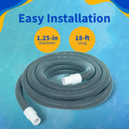 Haviland 18 ft. x 1-1/4 in. Premium Pool Vacuum Hose