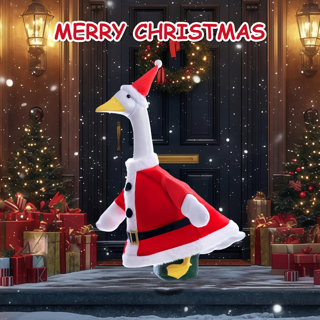 RIYYDEN 9 Set of Holiday Porch Goose Outfits All Seasons Holiday Christmas Birthday Easter Summer Hawaiian 4th of July Fall Lawn Goose Clothing Porch Clothes for Patio Yard Lawn Decor