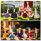 Aliceset 16 Set Holiday Porch Goose Outfits Summer 4th of July Fall Halloween Christmas Season Costumes for 23" Goose Patio Yard Decor