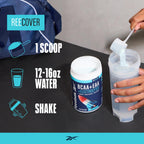 Reebok REEcover Amino Acids + Electrolytes | 8g EAAs, 5g BCAAs, Hydration Matrix | Muscle Recovery, Strength | Post-Workout Support | 30 Servings | Strawberry Lemonade