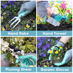 WORKPRO Aluminum Garden Tool Set, 4PCS Heavy Duty Hand Garden Tools