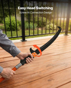 VEVOR Manual Pole Saw, 7.3-27 ft Extendable Tree Pruner, Sharp Steel Blade High Branches Trimming, Manual Branch Trimmer with Lightweight 8 Fiberglass Handles, for Pruning Palms and Shrubs