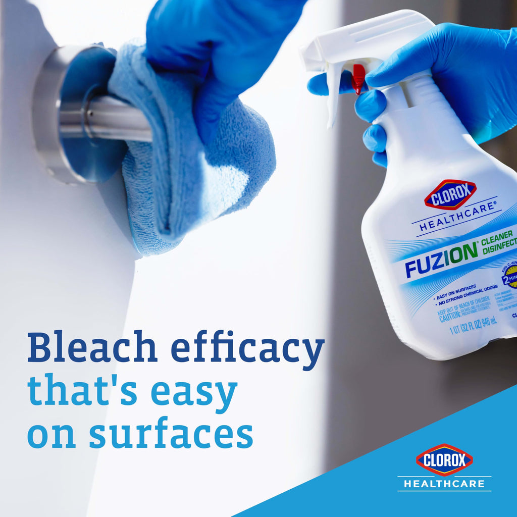 Clorox Healthcare Fuzion Cleaner Disinfectant Spray, 32 Fluid Ounces (Package May Vary)