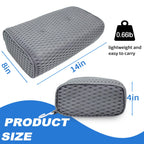 REEZEIVI Sauna Headrest Pillow, 4D Air Mesh Quick Drying and Washable Sauna Pillow Sauna Neck Rest Sauna Accessory,Grey