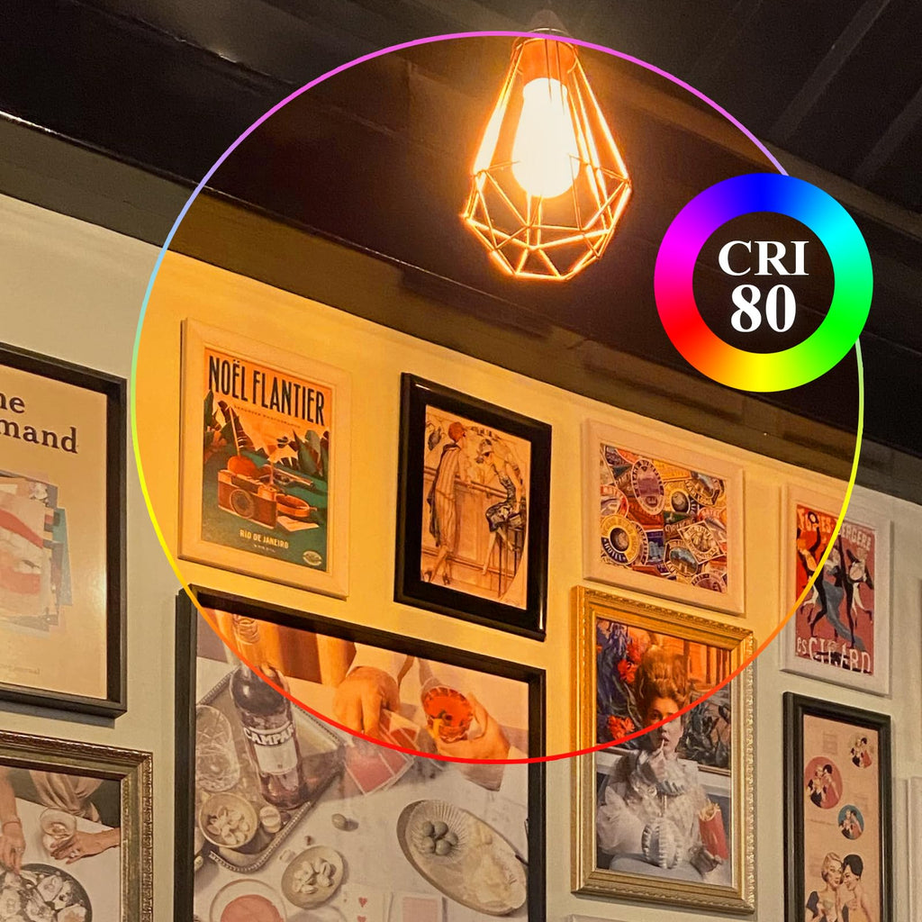 DiCUNO E26 Edison Bulbs 60W, 2200K Amber Warm, Amber Glass, 600LM, 2-Pack