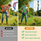 KJX Shovel Handle Replacement, Ergonomic Weed Trimmer Handle Extension