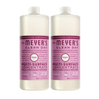 MRS. MEYER'S CLEAN DAY Multi-Surface Everyday Concentrate, Peony Scent, 32 Fl Oz Bottle - 2 Pack