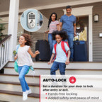 Kwikset Halo Wi-Fi Smart Lock, Keyless Entry Door Deadbolt, Geofence Auto-Unlock, Grade AAA Certified, No Hub Required Easy Install, Satin Nickel Lifetime Finish Warranty, Backlit Keypad