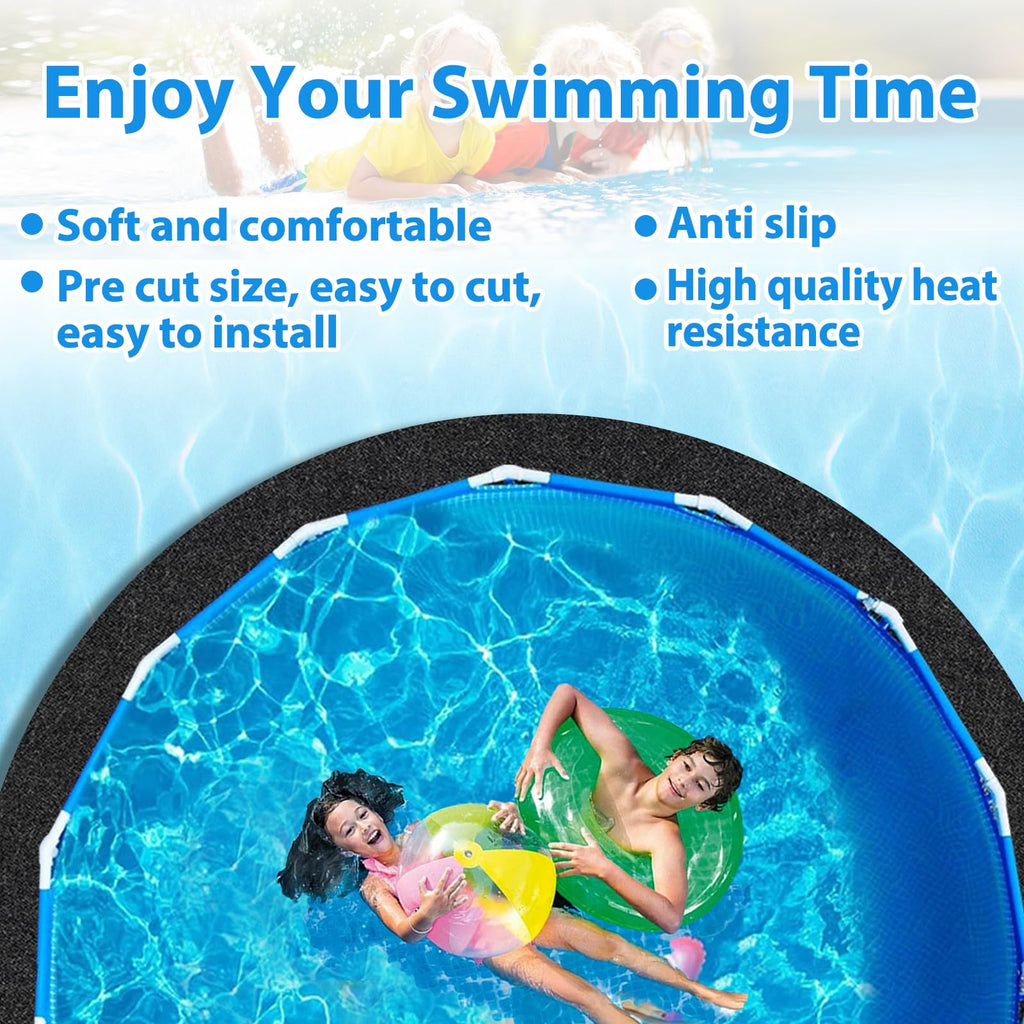 Thickened Pool Liner Pad for Above Ground Pool,Heavy Duty 18 FT Round Under Pool Mat Padding, Pool Ground Pad Mat Under Pool for Pool Bottom, Prevent Punctures, Extend Liner Life
