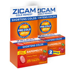 Zicam Cold Remedy Zinc RapidMelts, Cherry Flavor, Homeopathic, Cold Shortening Medicine, Shortens Cold Duration, 25 Count (Pack of 2)