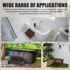 Hot Tub Steps, Non-Slip & Durable Hot Tub Stairs, Portable Universal Ladder Can Be Used Indoors and Outdoors (Reddish Brown)