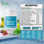 Diuretic Water Pills for Weight Control, 12 Active Ingredients (Green Tea, Cranberry & More), Instant Relief from Bloat & Swelling, Water Retention Pills for Women & Men - 60 Capsules