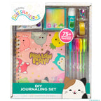 Squishmallows Original DIY Journaling Set, Journaling Kit with Gel Pens, Stickers, Sticky Notes, and Gems, Scrapbook for Kids, Cute Stationary Set, Notebook for Girls, Diary for Girls Ages 8-12