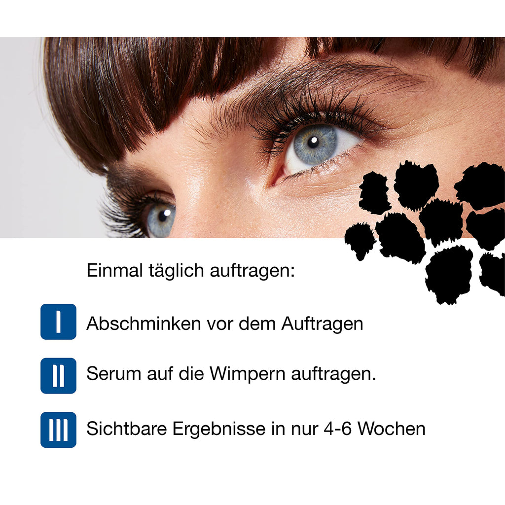 EVOBEAUTÉ evoeye Eyelash Formula INTENSE 3 ml | Eyelash Serum with intensive booster to support the appearance of longer, fuller-looking lashes in 4–6 weeks