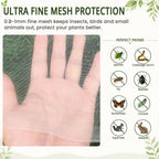 30x25Ft Garden Netting, Fine Mesh Insect Netting for Plant Protection