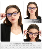 EYEURL 4 Pack Cat Eye Reading Glasses for Women, Blue Light Blocking Readers Lightweight Spring Hinge Anti Eyestrain UV Fashion Eyeglasses +1.50