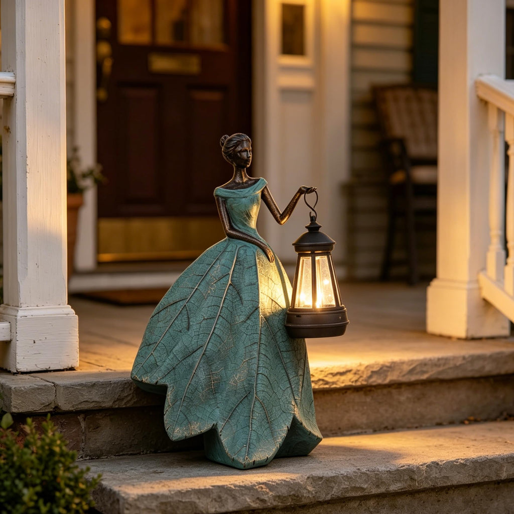 Guichifun Fairy Statues Garden Decor with Solar Lights Gifts for Women