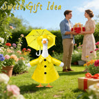 3 Pcs Raincoat Porch Goose Outfit,Summer Lawn Goose Statue Raincoat Costume