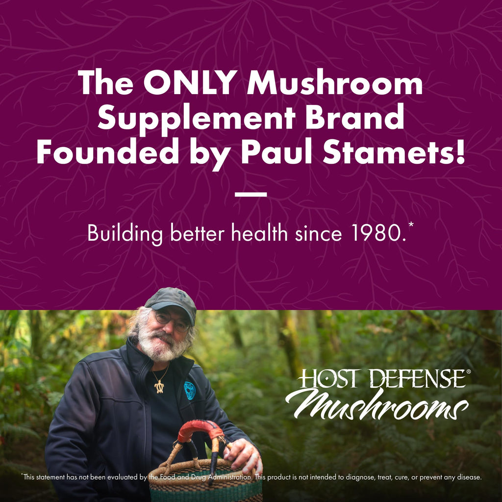 Host Defense Turkey Tail Capsules - Digestive Health & Immune Response Support Supplement - Mushroom Supplement for Gastrointestinal & Gut Microbiome Support - 60 Capsules