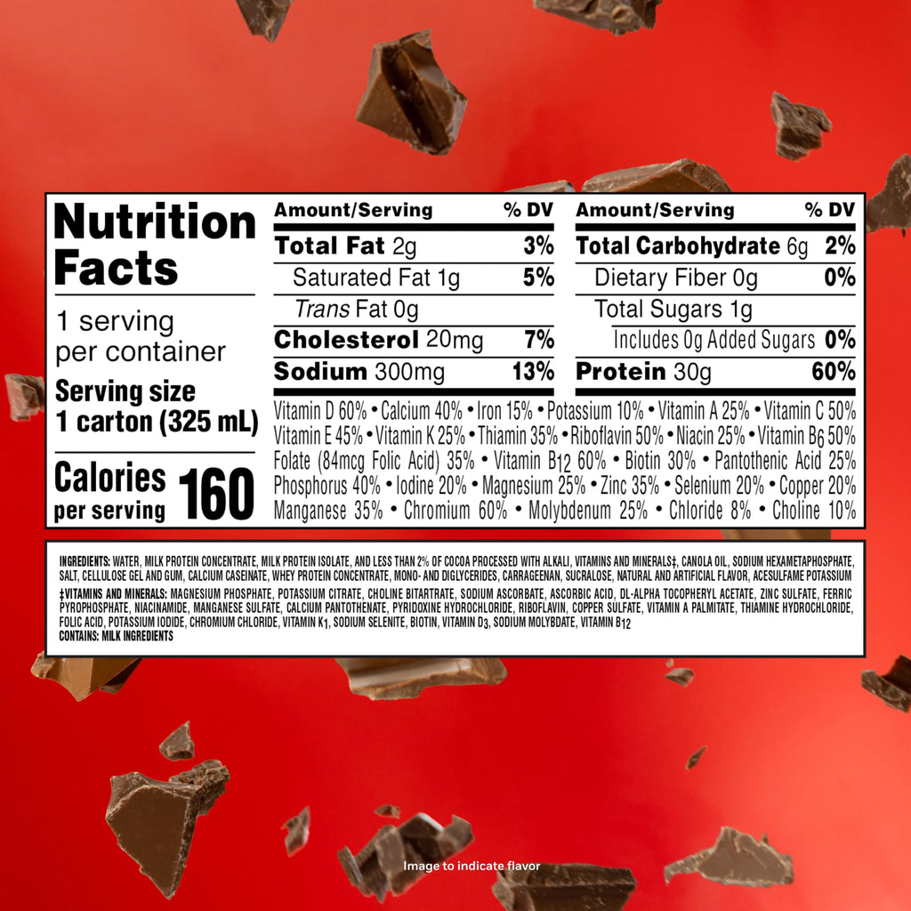 BOOST MAX Protein Shakes Ready to Drink - 30g High Protein Shake - Chocolate | Nutritional Drinks to Support Muscle Recovery After Exercise, 26 Vitamins & Minerals, 1g Sugar, 11 fl oz (Pack of 18)