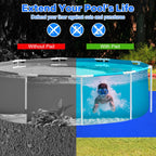 Gonioa 11 x 7.8 FT Pool Pad Tarp for Under Pool Liner Pad Under Pool Mat for Above Ground Pools, Thickened Pools Tarp Pools Ground Pads to Prevent Puncture and Extend Liner Life