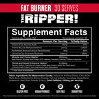 JNX SPORTS The Ripper! Fat Burner Pre Workout for Men & Women – Thermogenic Fat Burning Powder & Appetite Suppressant, Boost Energy & Endurance – Watermelon Candy, 30 Servings
