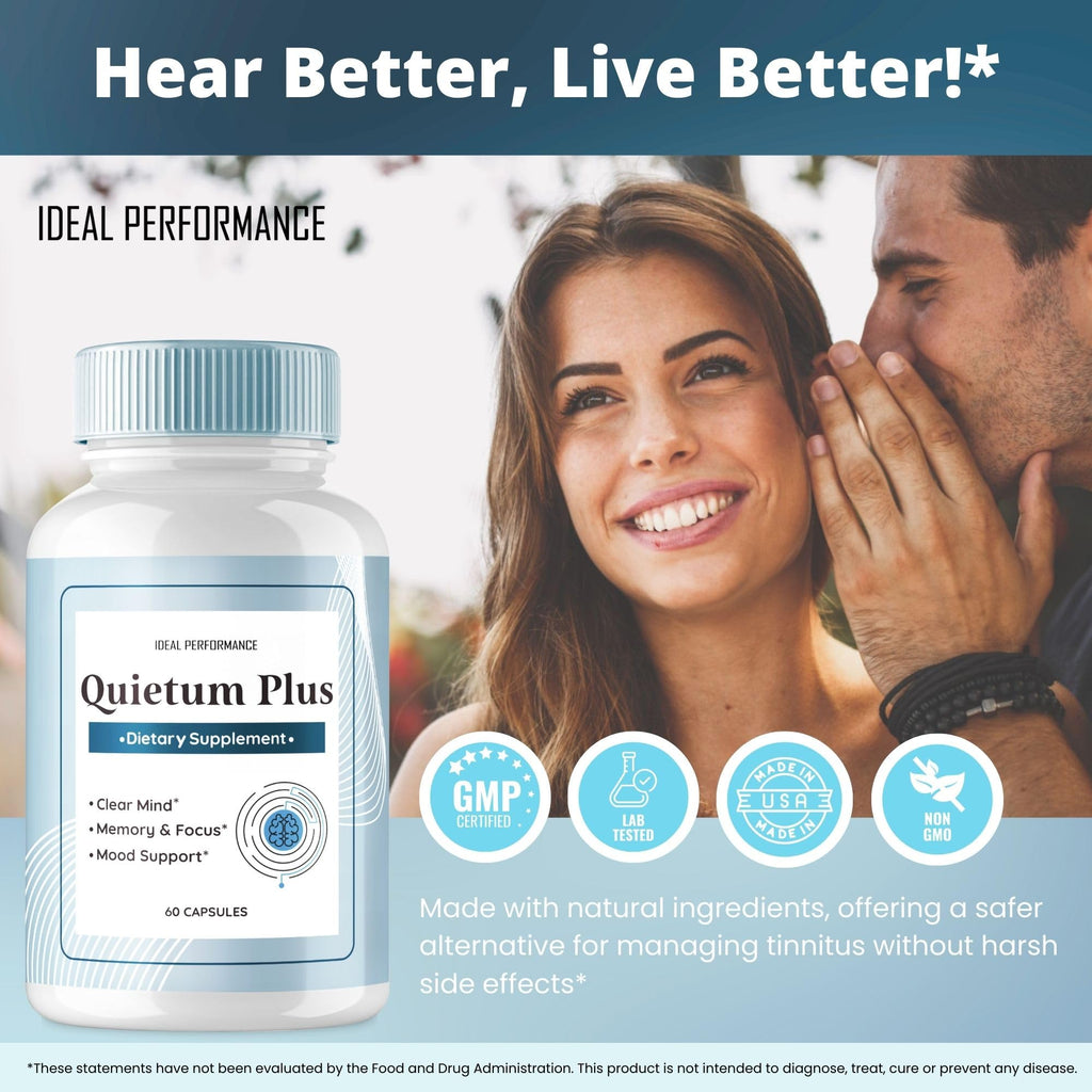 Quietum Plus Tinnitus Relief for Ringing Ears, Official Quietum Plus Tinnitus Relief Original Supplement Pills, Ring Clear Advanced Formula for Healthy Ear, QuietumPlus Reviews (5 Pack)