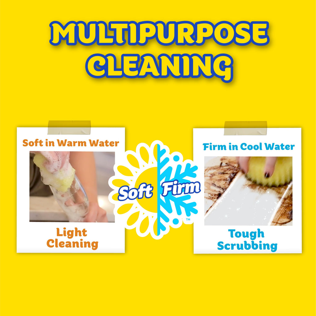 Scrub Daddy Scrub Mommy, Daddy Caddy + Cif All Purpose Cleaner - Scratch-Free, Dual-Sided Kitchen + Bathroom Scrubber + Multipurpose Cleaning Cream - Cleaning Supplies Kit for Multiple Surfaces