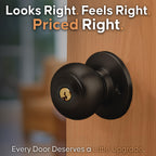 Copper Creek Colonial Entry Door Knob – Keyed Entry Handle with Lock and Key, ANSI Grade-3 Certified, DIY-Friendly Install for Interior and Exterior Entrance Doors – Tuscan Bronze (1 Pack)