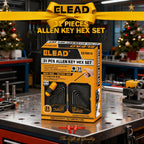 ELEAD 31-Piece Hex Key Set - Allen Wrench Set, SAE and Metric Allen Keys MM(0.7mm-10mm) SAE(0.028"-3/8) Heat-Treated, Torque Handle, High Leverage, Long & Short Keys, Easy Organization