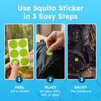 BugMD Squito Stickers Mosquito Repellent Patch Stickers for Adults (390 Patches), Safe & Effective Insect Repellent Patches for Toddlers, Kids, Camping, Beach & Outdoor Essentials