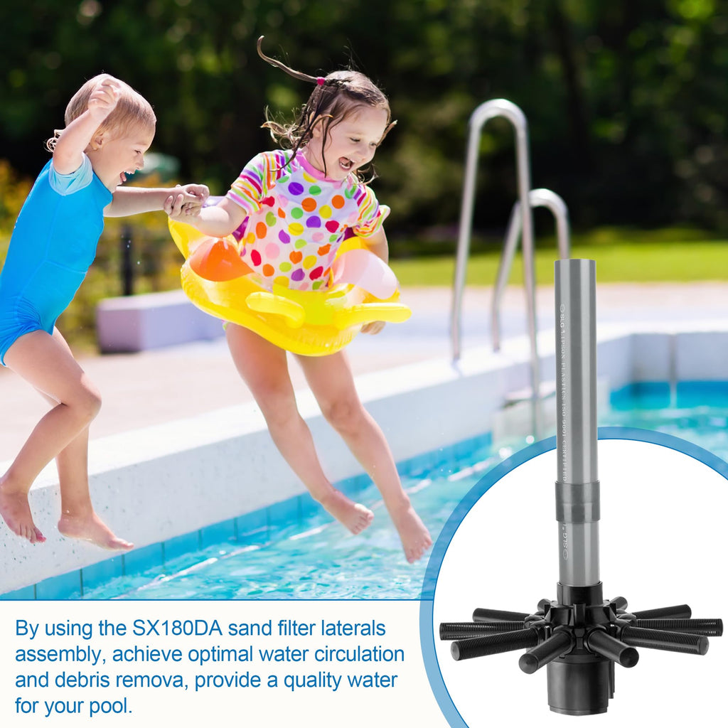 Ophjerg SX180DA Lateral Assembly with Center Pipe - Replacement for Hayward Pro Sand Filter Series S180T, S210T1580, S190TSCPE Pool Filter Pump Parts - Stops Sand in Pool, Heavy-Duty One-Piece Design