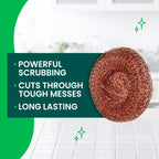 Scotch-Brite Copper Coated Scrubbing Scour Pads, 48 Scouring Scrubber Pads