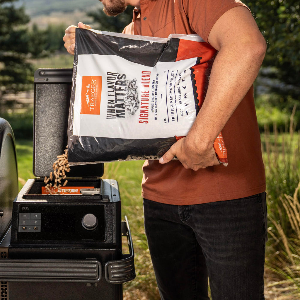 Traeger Signature Blend Wood Pellets for Pellet Grills & Smokers, 18 lb Bag