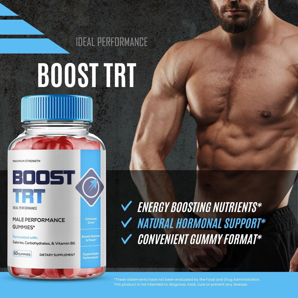 Boost TRT Gummies, Official Boost TRT Supplement Gummies - Maximum Strength Performance, All Natural Support Overall Health & Wellness, Premium BoostTRT Advanced Support Gummy Reviews (2 Pack)