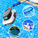 Hook for All Robotic Pool Cleaner with Adjustable Aluminum Pool Pole, Accessories Hook with 5.2 Feet Pole Customized for Pool Vacuum Robot Including Cordless,Above Ground and Underwater.