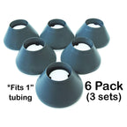 Easy To Use Products | Walker Coasters | Longer Lasting More Durable Tennis Ball Alternative | Glides Easily Over Hard Surfaces | 6 Count | Storm Gray