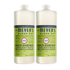 MRS. MEYER'S CLEAN DAY Multi-Surface Everyday Concentrate, Lemon Verbena Scent, 32 Fl Oz Bottle - 2 Pack