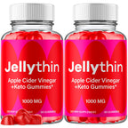 (2 Pack) Jelly Thin Gummies, Jellythin Weight Management Gummys with Apple Cider Vinegar, Advanced Health and Wellness Formula Gummys with Maximum Strength Active Lifestyle Multivitamins (120 Gummies)