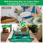 Hanaoyo Reusable Seed Starter Tray with 72 Soft Silicone Cells, 6 Pack Seed Starter Kit with Repotting Mat, Humidity Dome and High Lid, Germination Trays for Indoor Greenhouse Seed Starter