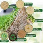 1Roll 10" X 236" Microgreen Growing Mat Hemp Fiber Grow Mats Microgreens Growing Kit Jute Hydroponic Pads Indoor Organic Production for Microgreen Starter Tray Wheatgrass Sprouts