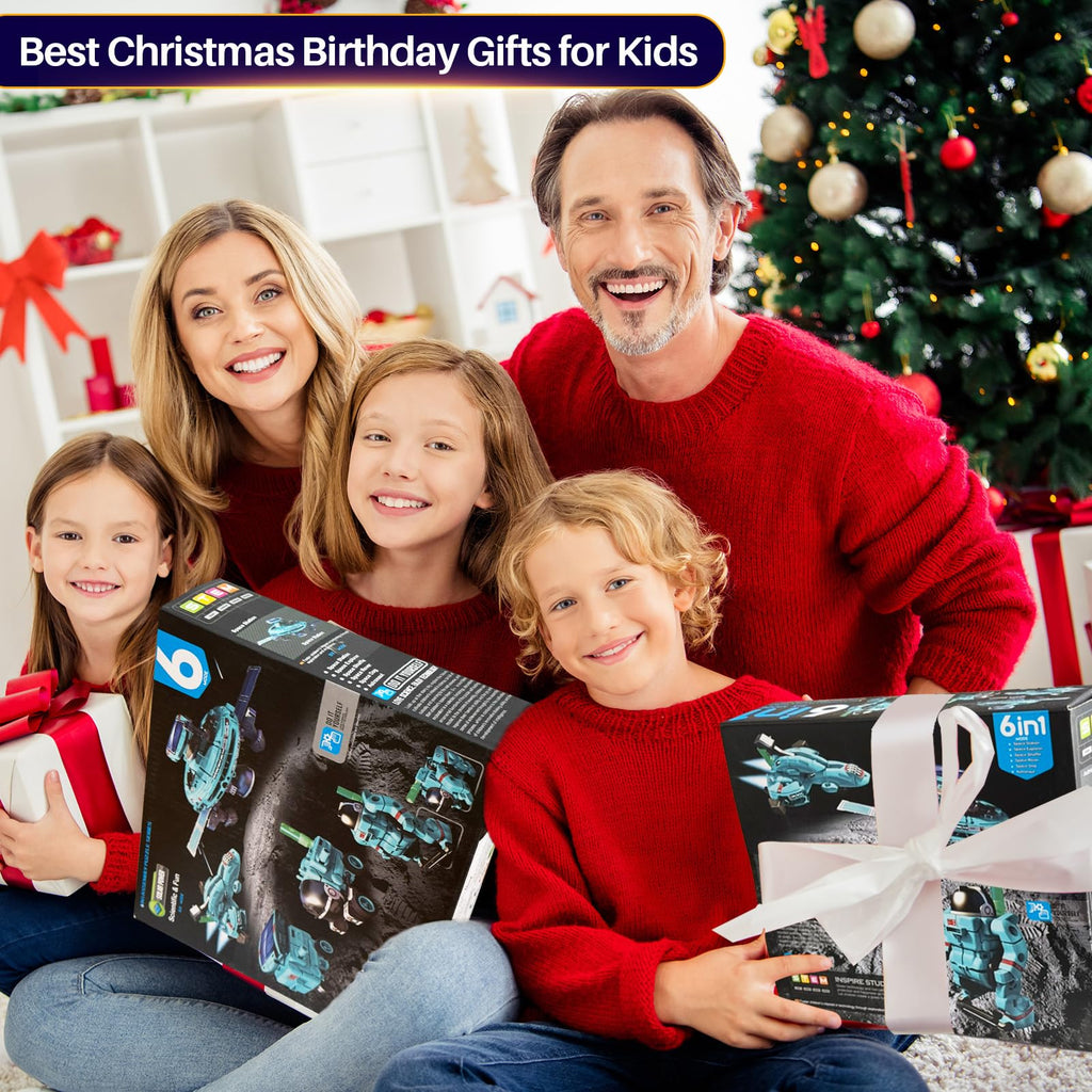 STEM Toys for Kids Ages 8-13, Christmas Birthday Gifts for 8 9 10 11 12 13 14 Year Old Teen Boys Girls, 6-in-1 Solar Robot Educational Science Building Experiment Kits