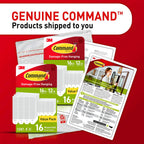 Command Medium and Large Picture Hanging Strips, Damage Free Hanging Picture Hangers, No Tools Wall Hanging Strips for Living Spaces, White, 16 Medium Pairs and 16 Large Pairs (64 Total)