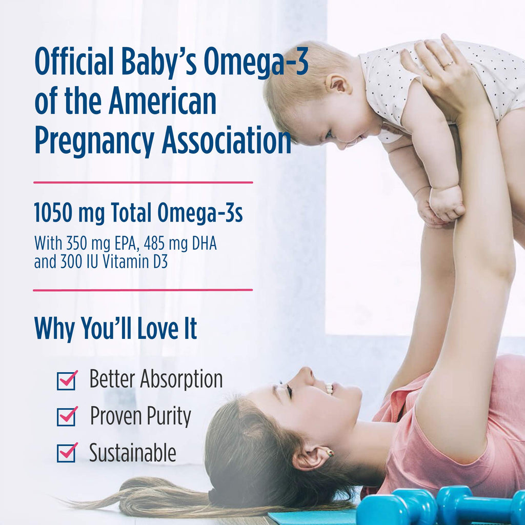 Nordic Naturals Baby’s DHA, Unflavored - 4 oz - 1050 mg Omega-3 + 300 IU Vitamin D3 - Supports Brain, Vision & Nervous System Development in Babies - Non-GMO - Servings May Vary