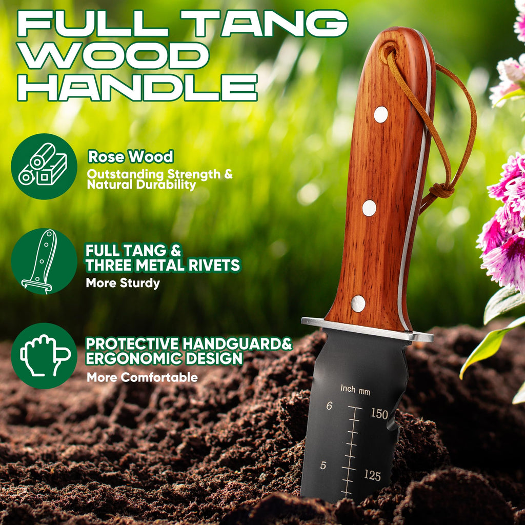 EZUVITA Hori Hori Garden Knife, Gardening Tools